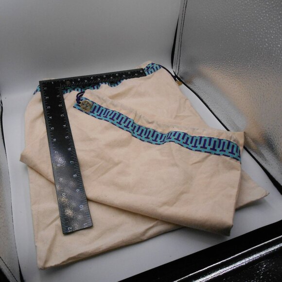 LOT OF 2 TORY BURCH DUST TRAVEL STORAGE DRAWSTRING CLOTH BAG - Picture 3 of 5